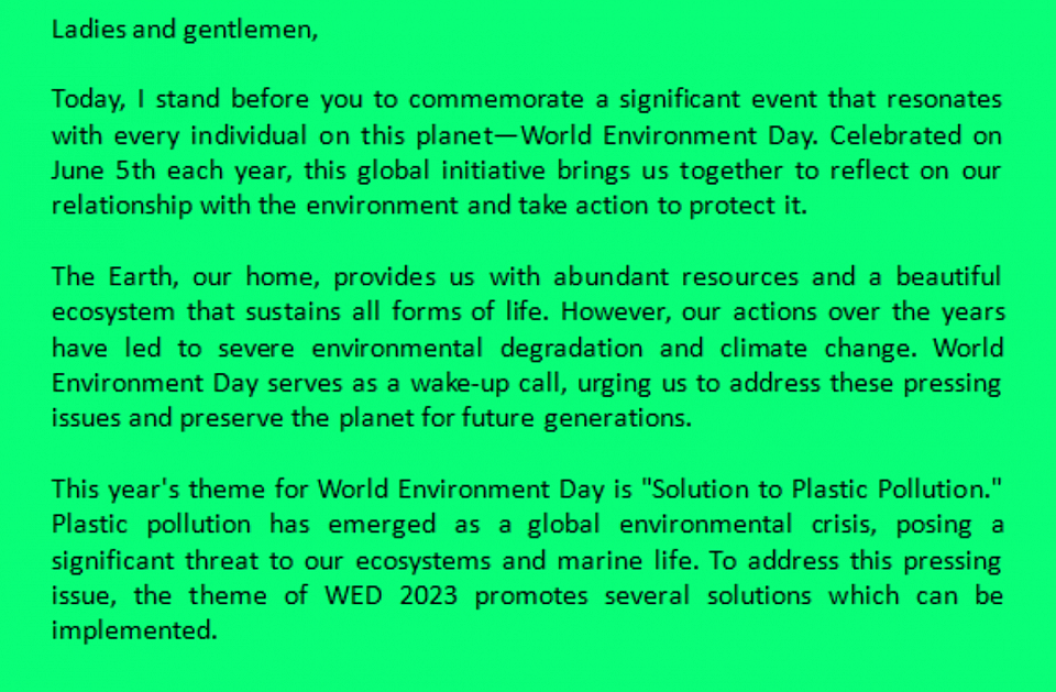 Environment Day