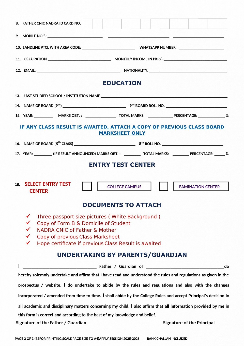 FORM 2 ALSO ATTACHED WITH FORM 1